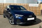 2024 Audi A3 Sportback 35 TFSI S Line 5dr S Tronic in Navarra Blue Metallic at Worcester Audi