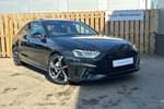 2024 Audi A4 Diesel Saloon 40 TDI 204 Quattro Black Edition 4dr S Tronic in Mythos Black Metallic at Worcester Audi