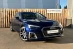 2024 Audi A5 Coupe 40 TFSI 204 S Line 2dr S Tronic in Navarra Blue Metallic at Worcester Audi