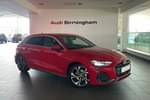 2024 Audi A3 Diesel Sportback 35 TDI S Line 5dr S Tronic in Progressive Red Metallic at Birmingham Audi