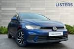 2022 Volkswagen Polo Hatchback 1.0 TSI Life 5dr in Reef blue at Listers Volkswagen Coventry