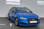 2018 Audi A3 Sportback Special Editions S3 TFSI Quattro Black Edition 5dr S Tronic in Ara Blue Crystal Effect at Coventry Audi