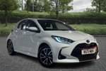 2021 Toyota Yaris Hatchback 1.5 Hybrid Design 5dr CVT in White at Listers Toyota Stratford-upon-Avon