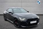 2023 BMW 2 Series Coupe 220i M Sport 2dr Step Auto in Black Sapphire metallic paint at Listers Boston (BMW)