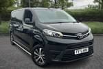 2022 Toyota Proace Medium Electric 100kW Icon 50kWh Van Auto in Black at Listers Toyota Coventry