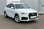 2017 Audi Q3 Estate 1.4T FSI Sport 5dr in Glacier White Metallic at Stratford Audi