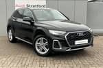 2023 Audi Q5 Diesel Estate 40 TDI Quattro S Line 5dr S Tronic in Mythos black, metallic at Stratford Audi