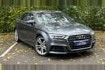 2017 Audi A3 Diesel Saloon 2.0 TDI S Line 4dr S Tronic (7 Speed) in Pearl - Daytona grey at Listers U Northampton