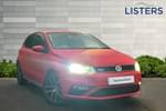 2017 Volkswagen Polo Hatchback 1.8 TSI GTI 5dr in Flash Red at Listers Volkswagen Coventry