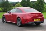 Image two of this 2021 Mercedes-Benz E Class E 220 d AMG Line Coupe in designo hyacinth red metallic at Mercedes-Benz of Hull