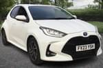 2023 Toyota Yaris Hatchback 1.5 Hybrid Design 5dr CVT in White at Listers Toyota Boston