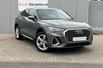 2022 Audi Q3 Sportback 45 TFSI e S Line 5dr S Tronic in Chronos grey, metallic at Stratford Audi