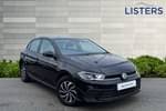 2023 Volkswagen Polo Hatchback 1.0 TSI Life 5dr in Deep Black at Listers Volkswagen Nuneaton