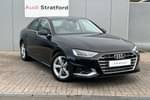 2024 Audi A4 Saloon 35 TFSI Sport 4dr S Tronic (17" Alloy) in Brilliant Black at Stratford Audi