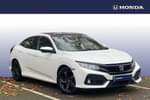 2019 Honda Civic Hatchback 1.0 VTEC Turbo 126 EX 5dr CVT in White at Listers Honda Northampton