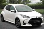 2021 Toyota Yaris Hatchback 1.5 Hybrid Design 5dr CVT in White at Listers Toyota Cheltenham