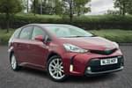 2020 Toyota Prius+ Estate 1.8 VVTi Excel TSS 5dr CVT Auto in Red at Listers Toyota Stratford-upon-Avon