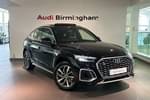 2021 Audi Q5 Diesel Sportback 40 TDI Quattro S Line 5dr S Tronic in Mythos Black Metallic at Birmingham Audi