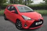 2018 Toyota Yaris Hatchback 1.5 Hybrid Icon Tech 5dr CVT in Red at Listers Toyota Boston