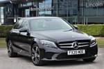 2020 Mercedes-Benz C Class Saloon C200 Sport Premium 4dr 9G-Tronic in obsidian black metallic at Mercedes-Benz of Lincoln