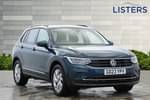 2023 Volkswagen Tiguan Estate 1.5 TSI 150 Life 5dr in Nightshade Blue at Listers Volkswagen Evesham