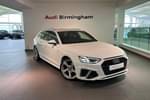 2022 Audi A4 Avant 35 TFSI S Line 5dr S Tronic in Ibis White at Birmingham Audi