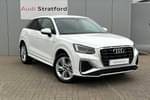 2024 Audi Q2 Estate 35 TFSI S Line 5dr S Tronic in Arkona white, solid at Stratford Audi