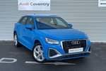 2022 Audi Q2 Estate 35 TFSI S Line 5dr S Tronic in Turbo Blue at Coventry Audi