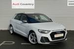 2020 Audi A1 Sportback 40 TFSI S Line Competition 5dr S Tronic in Glacier White Metallic at Coventry Audi