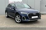 2023 Audi Q5 Diesel Estate 40 TDI Quattro S Line 5dr S Tronic in Navarra blue, metallic at Stratford Audi