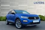 2021 Volkswagen T-Roc Hatchback 1.5 TSI EVO Design 5dr in Ravenna Blue Metallic at Listers Volkswagen Coventry