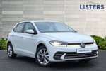 2024 Volkswagen Polo Hatchback 1.0 TSI Style 5dr in Pure White at Listers Volkswagen Worcester