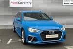 2022 Audi A4 Avant 35 TFSI S Line 5dr S Tronic in Turbo Blue at Coventry Audi