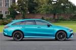 2024 Mercedes-Benz CLA Shooting Brake 250e AMG Line Premium 5dr Tip Auto in Metallic paint hyper blue at Mercedes-Benz of Lincoln