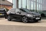 2019 BMW 1 Series Hatchback 118i M Sport 5dr in Black Sapphire metallic paint at Listers King's Lynn (BMW)