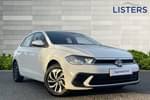 2022 Volkswagen Polo Hatchback 1.0 TSI Life 5dr in Pure White at Listers Volkswagen Loughborough