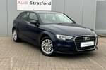 2018 Audi A3 Sportback 1.5 TFSI SE Technik 5dr in Cosmos Blue, metallic at Stratford Audi