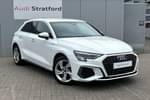 2024 Audi A3 Sportback 40 TFSI e S Line 5dr S Tronic in Ibis White at Stratford Audi