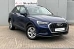 2023 Audi Q3 Estate 45 TFSI e Technik 5dr S Tronic in Navarra blue, metallic at Stratford Audi