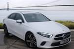 2021 Mercedes-Benz A Class Saloon A180 Sport 4dr Auto in Polar White at Mercedes-Benz of Hull