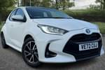 2022 Toyota Yaris Hatchback 1.5 Hybrid Design 5dr CVT (Nav) in White at Listers Toyota Coventry