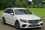 2019 Mercedes-Benz C Class Diesel Estate C300d AMG Line 5dr 9G-Tronic in Polar White at Mercedes-Benz of Boston