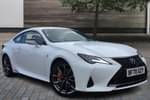 2020 Lexus RC Coupe 300h 2.5 F-Sport 2dr CVT in White at Lexus Coventry