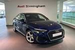 2023 Audi A3 Diesel Saloon 35 TDI S Line 4dr S Tronic in Navarra blue, metallic at Birmingham Audi