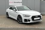 2024 Audi A5 Coupe 40 TFSI 204 S Line 2dr S Tronic in Glacier White Metallic at Stratford Audi