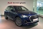 2024 Audi Q3 Estate 35 TFSI S Line 5dr S Tronic (Leather) in Navarra Blue Metallic at Birmingham Audi