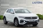 2023 Volkswagen T-Roc Hatchback 1.5 TSI R-Line 5dr DSG in Pure white at Listers Volkswagen Evesham