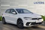 2022 Volkswagen Polo Hatchback 1.0 TSI Life 5dr in Pure white at Listers Volkswagen Stratford-upon-Avon