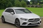 2021 Mercedes-Benz A Class Hatchback A250e AMG Line Premium 5dr Auto in digital white metallic at Mercedes-Benz of Boston