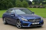 2017 Mercedes-Benz C Class Saloon C200 AMG Line Premium 4dr 9G-Tronic in Brilliant Blue Metallic at Mercedes-Benz of Boston